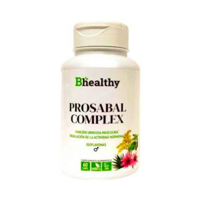 Biover Bhealthy Prosabal Complex 60 Capsules - Complément Alimentaire Prostate avec Vitamines B6 et E, Extrait de Sabal, Ortie Biover Bhealthy Prosabal Complex 60 Capsules - Complément Alimentaire Prostate avec Vitamines B6 et E, Extrait de Sabal, Ortie