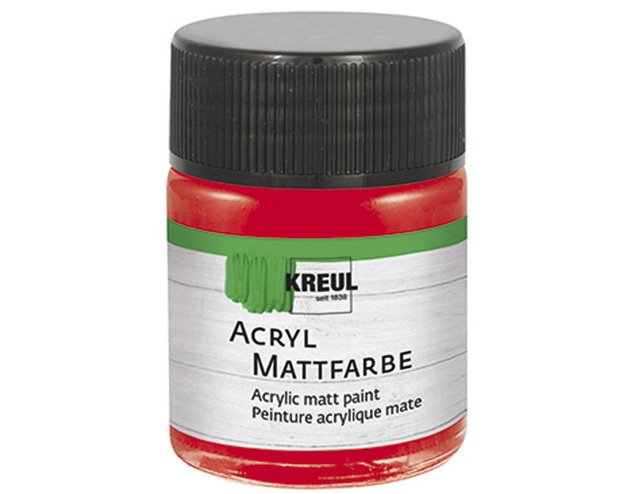 Kreul Peinture acrylique rouge mate 50ml Kreul Peinture acrylique rouge mate 50ml