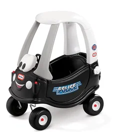 Little Tikes Cozy Coupe - Voiture de police enfant avec portes, klaxon et plancher amovible - Jouet à pousser dès 18 mois