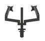 B-Tech BT7352 Flex Duo Support de Bureau Articulé Double Écran à Bras - Montage sans Outils, Gestion de Câbles, Hauteur et Inclinaison Réglables