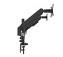 B-Tech BT7352 Flex Duo Support de Bureau Articulé Double Écran à Bras - Montage sans Outils, Gestion de Câbles, Hauteur et Inclinaison Réglables