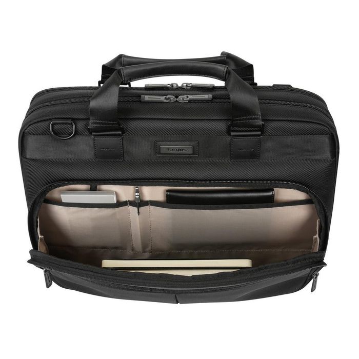 Targus Mallette Mobile Elite Topload pour ordinateur portable 15.6"-16" avec protection SafePort, étanchéité et rangements multiples