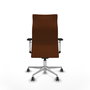 Piqueras Y Crespo Fauteuil Albacete Marron avec Mécanisme Synchrone et Base Aluminium