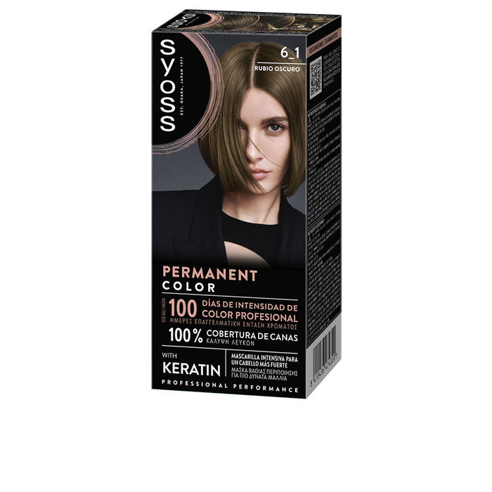 Syoss PERMANENT COLOR 6.1-Rubio Oscuro Syoss PERMANENT COLOR 6.1-Rubio Oscuro