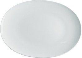 Alessi Plat de service ovale Mami en porcelaine blanche SG53/22 38