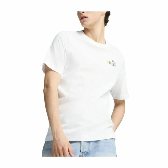 T-shirt à manches courtes homme Puma Graphics Puma Sports Club Blanc