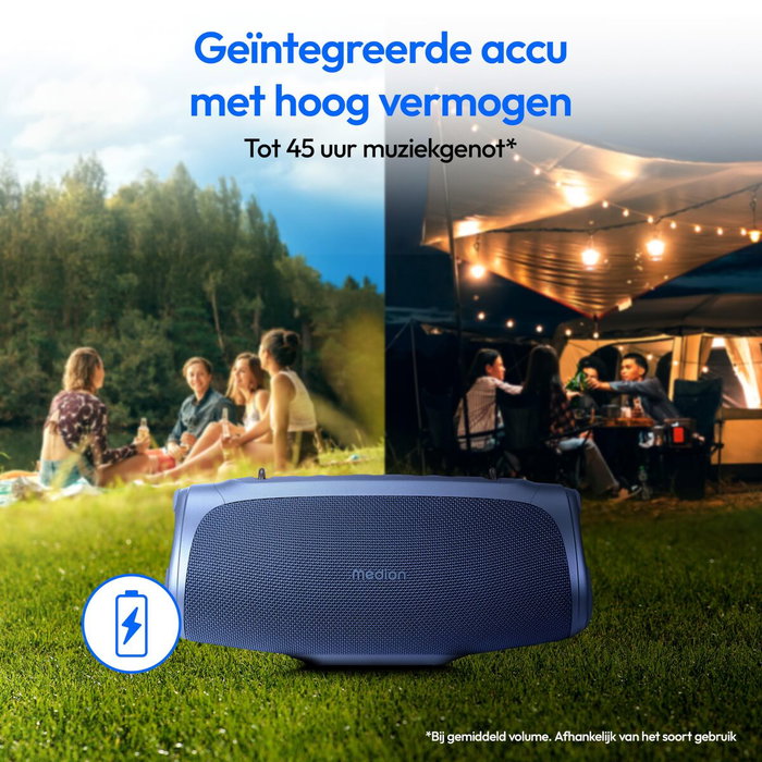 Haut-parleurs bluetooth portables Medion 50077072 Bleu 4 W