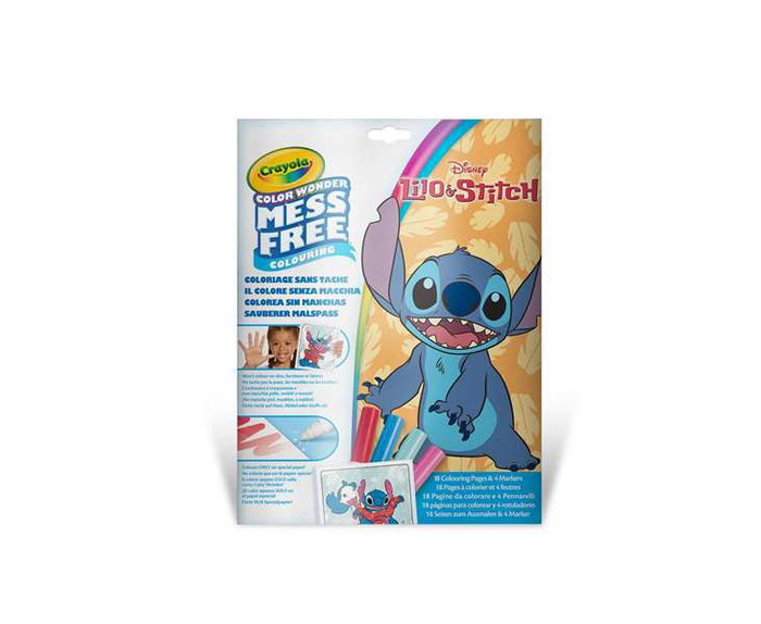 Crayola Set Color Wonder Lilo & Stitch 30x23x1 cm - Coloriage sans taches - Jouet créatif pour enfants dès 3 ans - 5 langues