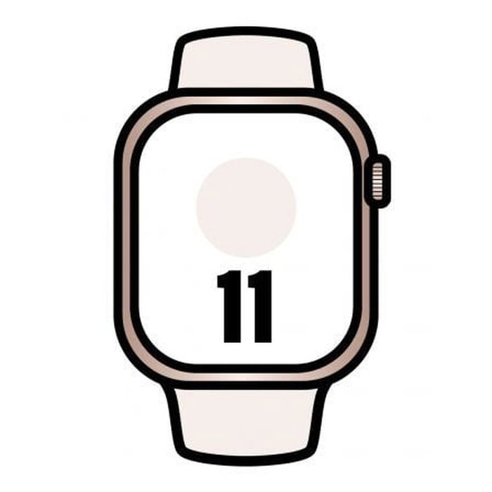 Apple Watch Series 11 GPS + Cellular 42mm Or Rose Aluminium Case Light Blush Sport Band M/L Apple Watch Series 11 GPS + Cellular 42mm Or Rose Aluminium Case Light Blush Sport Band M/L
