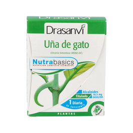 DRASANVI Nutrabasics Griffe de Chat 30 Gélules Complément Alimentaire Immunité Uncaria Tomentosa