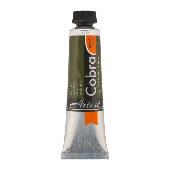 Cobra Peinture à l'huile miscible à l'eau Artist Color, Vert olive 620, 40 ml Cobra Peinture à l'huile miscible à l'eau Artist Color, Vert olive 620, 40 ml