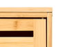 Berilo Meuble avec Porte Latérale 4 Étagères Bambou 60x85x33 cm