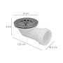 ABRISA Valvula Plato Ducha T-66 1 1/2'' Ø 40 mm