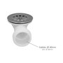 ABRISA Valvula Plato Ducha T-66 1 1/2'' Ø 40 mm