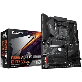 GIGABYTE B550 AORUS ELITE V2 Carte mère AMD AM4 (Ryzen 5000/3000) avec VRM 12+2 phases, DDR4 4733 MHz, PCIe 4.0 M.2, LAN 2.5GbE, USB 3.2 Gen 2