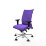 Piqueras Y Crespo Silla Albacete confidente, mécanisme Synchro, Lila, Base aluminium