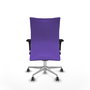 Piqueras Y Crespo Silla Albacete confidente, mécanisme Synchro, Lila, Base aluminium