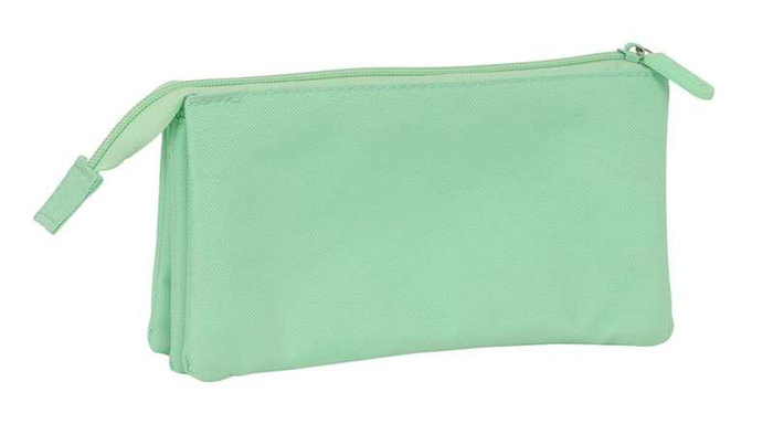 Kappa Basics Portatodo Triple "Menta" 22x12x3 cm, Set de rangement pour enfant à partir de 3 ans