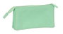 Kappa Basics Portatodo Triple "Menta" 22x12x3 cm, Set de rangement pour enfant à partir de 3 ans