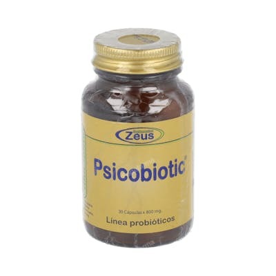 Zeus Psico+Bac (Psicobiotic) Complément Alimentaire 30 Gélules Millepertuis, Crinière de Lion, Probiotiques, Mélatonine, Vitamine B6 Zeus Psico+Bac (Psicobiotic) Complément Alimentaire 30 Gélules Millepertuis, Crinière de Lion, Probiotiques, Mélatonine, Vitamine B6