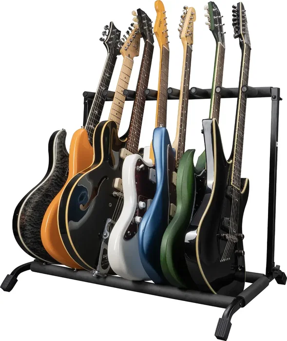 FRAMEWORKS Rack pliable et rétractable pour 7 guitares FRAMEWORKS Rack pliable et rétractable pour 7 guitares