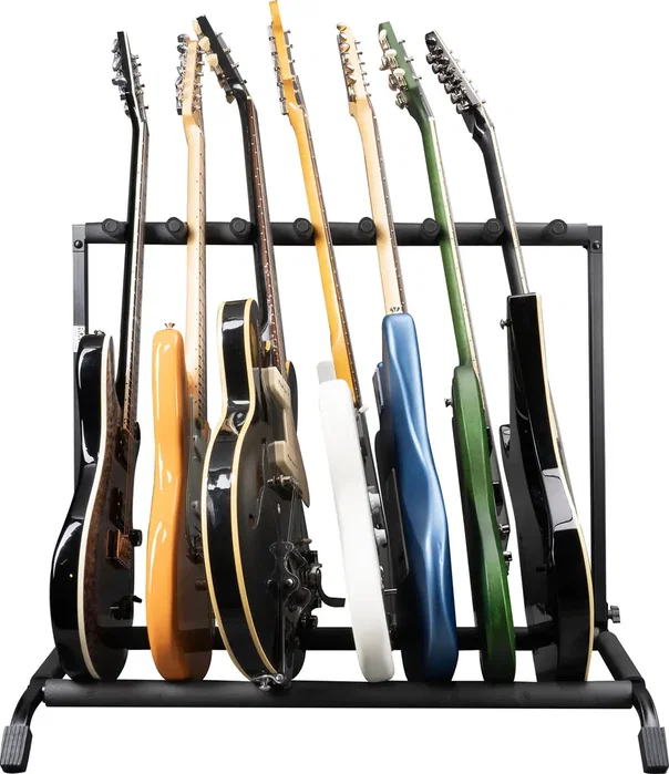 FRAMEWORKS Rack pliable et rétractable pour 7 guitares FRAMEWORKS Rack pliable et rétractable pour 7 guitares