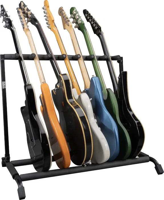 FRAMEWORKS Rack pliable et rétractable pour 7 guitares FRAMEWORKS Rack pliable et rétractable pour 7 guitares