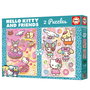 Educa Puzzle 2 x 500 Pièces Hello Kitty 20587 - Puzzle Double pour Adultes et Adolescents (+12 Ans)
