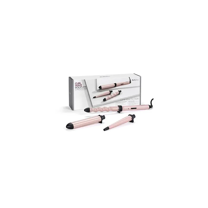 Babyliss MS750E Multistyler Curl and Wave Trio - Fer à boucler 3 en 1 avec embouts torsadé 25mm, conique 24-30mm et ovale 32mm pour boucles et effet plage Babyliss MS750E Multistyler Curl and Wave Trio - Fer à boucler 3 en 1 avec embouts torsadé 25mm, conique 24-30mm et ovale 32mm pour boucles et effet plage