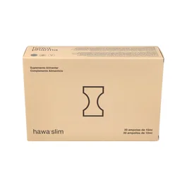 Hawa Pharma Hawa Slim 30 Ampoules Complément Alimentaire Minceur avec L-Carnitine