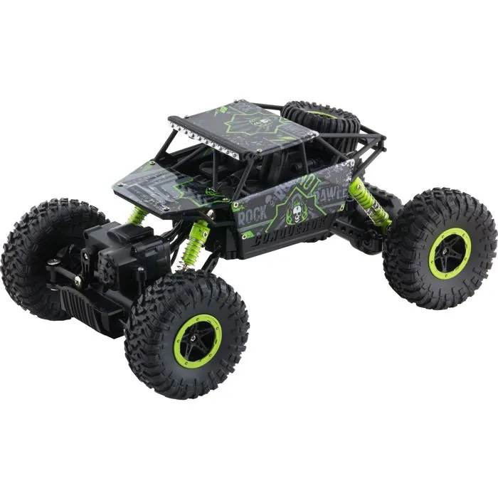 Buddy Toys - BRC 18.612 - Voiture Radiocommandée Grimpeur 4x4 - 8 km/h - Phares LED - Piles Incluses - Pour Enfants Dès 6 Ans - Portée 50 m Buddy Toys - BRC 18.612 - Voiture Radiocommandée Grimpeur 4x4 - 8 km/h - Phares LED - Piles Incluses - Pour Enfants Dès 6 Ans - Portée 50 m