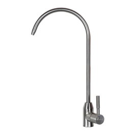 Verhal Grifo monomando de cocina caño alto osmosis plateado cepillado inox avec connexions flexibles M10