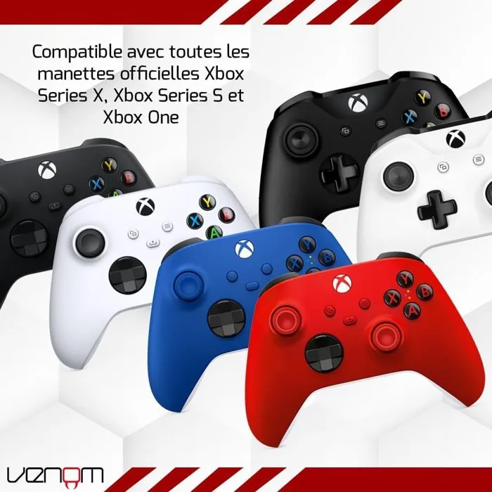 Venom Double batterie rechargeable pour manette Xbox Series X|S & One - Blanc