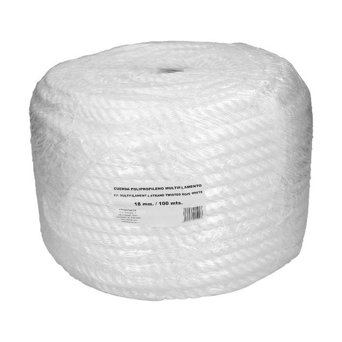 WOLFPACK LINEA PROFESIONAL Corde en polypropylène multifilament 18 mm, 100 m WOLFPACK LINEA PROFESIONAL Corde en polypropylène multifilament 18 mm, 100 m