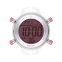 Watxandco RWA1099 Montre Digitale Rose et Transparente