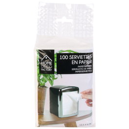 Home Deco Factory Lot de 100 serviettes en papier 12,5x8 cm