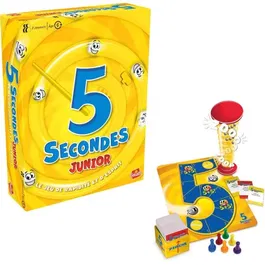 Goliath 5 Secondes Junior - Jeu de société pour enfants, jeu de rapidité et d'ambiance à partir de 6 ans avec minuteur, plateau et 400 questions
