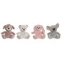 Home ESPRIT Lot de 4 Peluches Animales Assorties