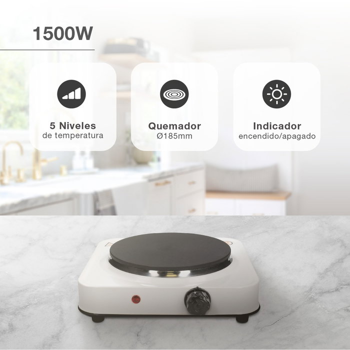 Väline Plaque électrique Unix 1 brûleur 1500W