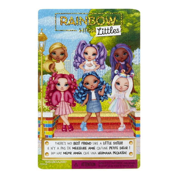 Rainbow High Littles Poupée 15cm avec animal de compagnie - Rose