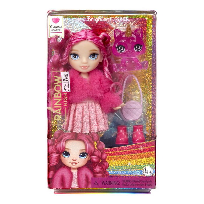 Rainbow High Littles Poupée 15cm avec animal de compagnie - Rose