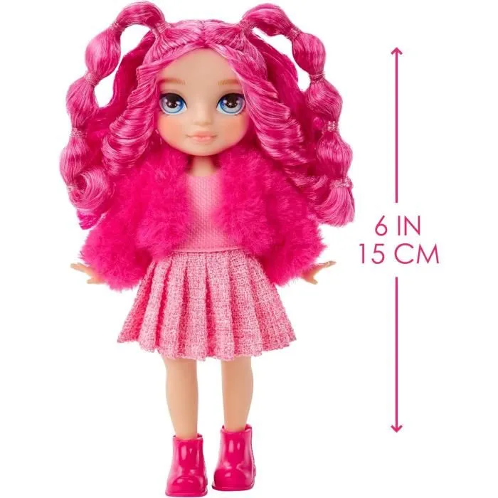 Rainbow High Littles - Poupée de 15 cm avec animal de compagnie, couleur rose, à partir de 4 ans
