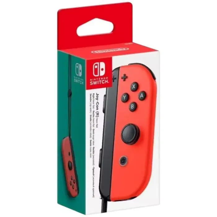 Nintendo Joy-Con Rouge Néon - Manette droite pour Nintendo Switch - Compatible avec le mode portable, multi-joueur et la poignée Joy-Con Nintendo Joy-Con Rouge Néon - Manette droite pour Nintendo Switch - Compatible avec le mode portable, multi-joueur et la poignée Joy-Con