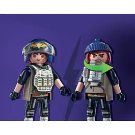 Playmobil 71147 - Quad Transformable de Bandit, Unité d'Élite Police City Action, avec Personnage et Roues Amovibles, À partir de 5 Ans