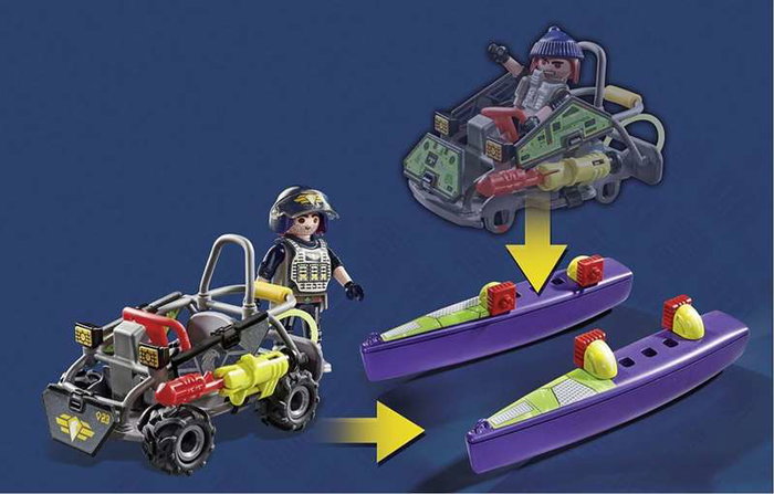 Playmobil Quad transformable de bandit City Action