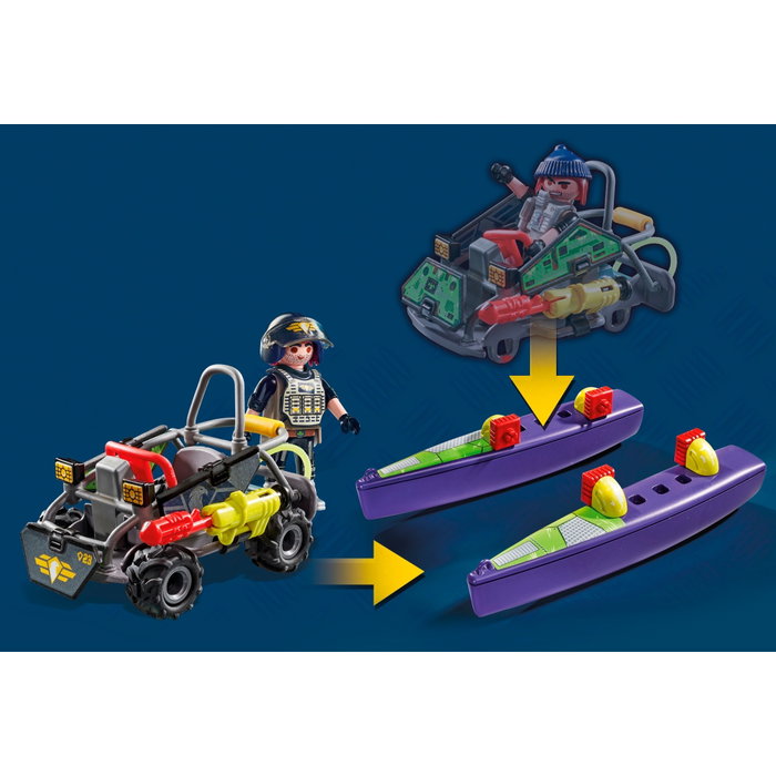 Playmobil Quad transformable de bandit City Action