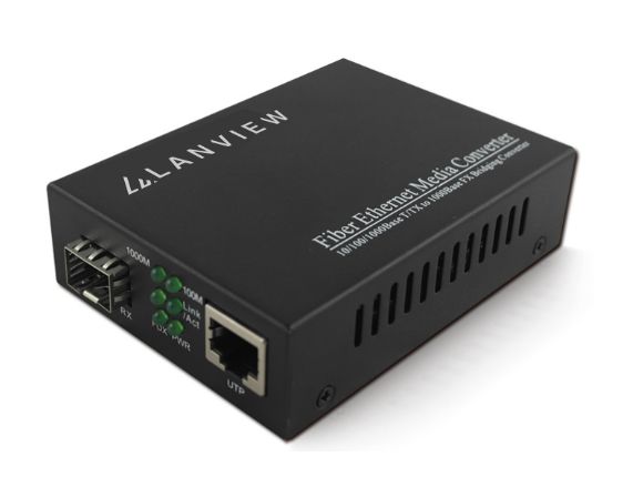 Lanview Convertisseur de Média 1-Port 10/100/1000X SFP vers 1-Port 10/100/1000T 802.3x Lanview Convertisseur de Média 1-Port 10/100/1000X SFP vers 1-Port 10/100/1000T 802.3x