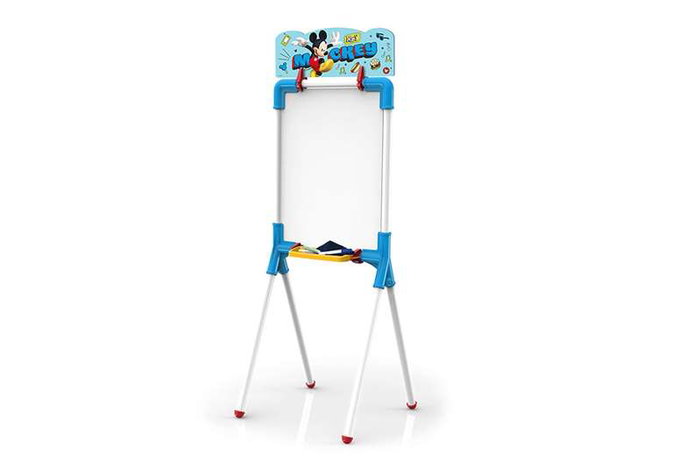 Chicos Pizarra Mickey Reversible Tableau à Craie et Magnétique pour Enfants 37 x 32 x 98 cm avec 12 Accessoires
