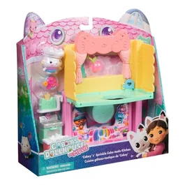SpinMaster - Playset Cuisine Deluxe - Gabby et la Maison Magique - Figurine Chat et Accessoires - Dès 3 ans