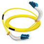 Lanview Câble fibre optique monomode OS2 LC-LC duplex 1 mètre Bendable LSZH pour centre de données et haute densité, rayon de courbure 30 mm